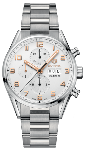 TAG Heuer Calibre 16 Day Date 43 Stainless Steel / Silver / Bracelet